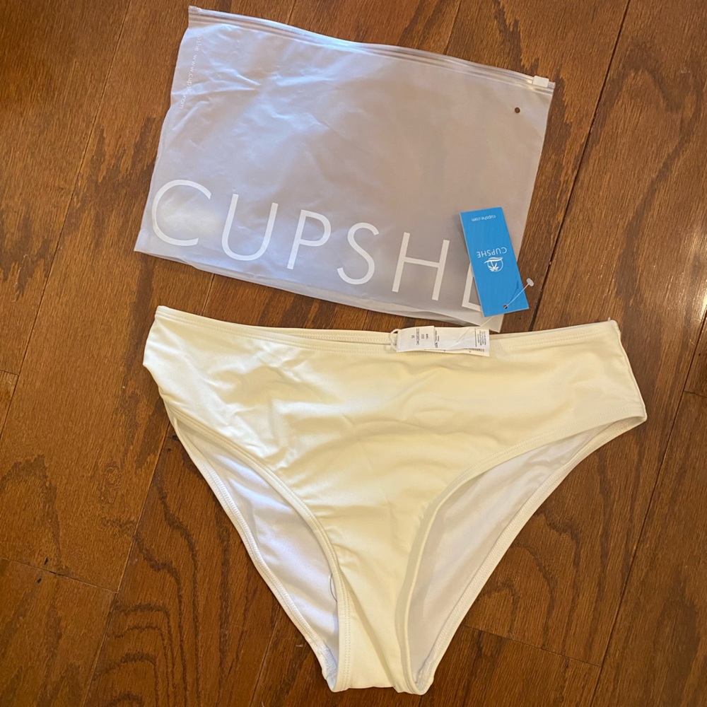 White Bathing Suit Bottoms